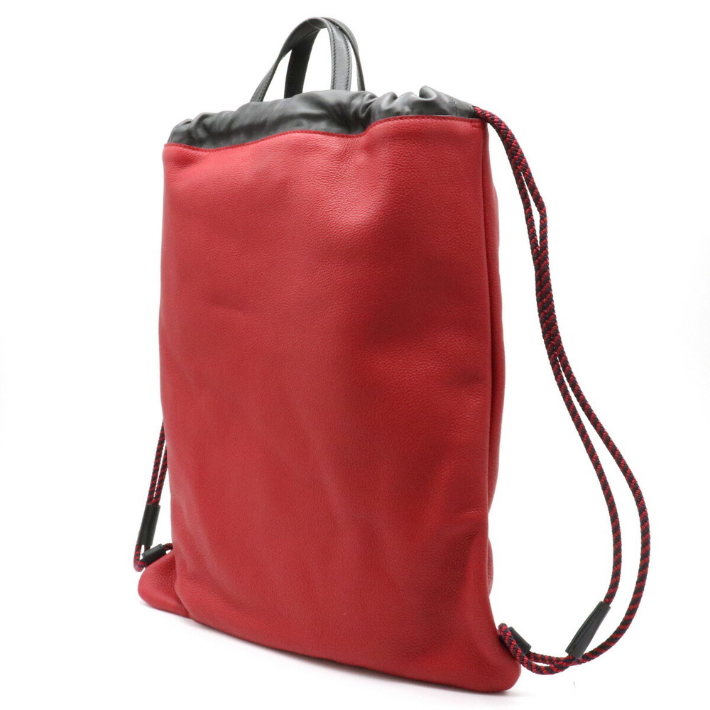 Gucci Logo Print 2way Drawstring Backpack Leather… - image 2